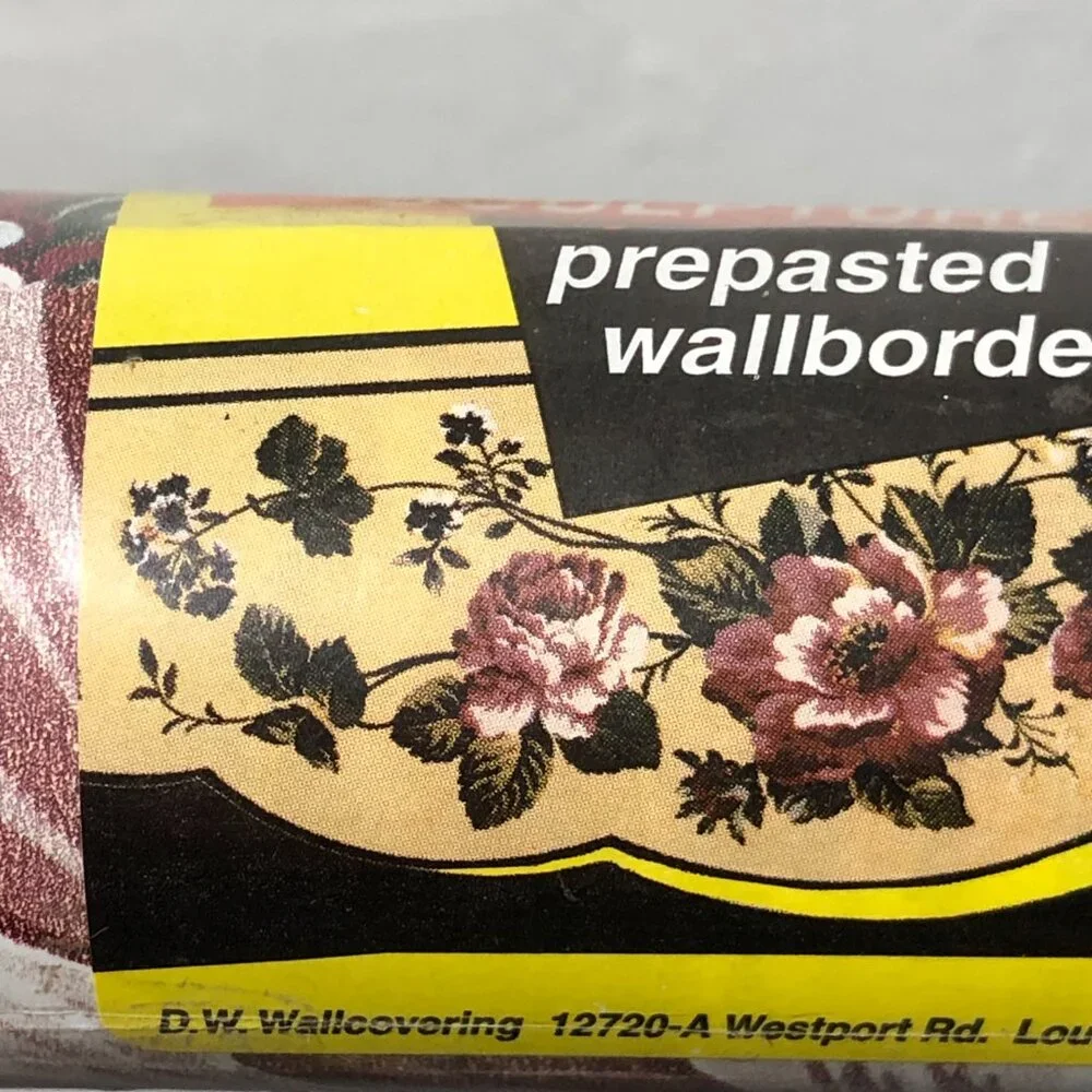 DW Kittrich Floral Prepasted Floral Wallborder Wallpaper Juliette 2 Rolls New